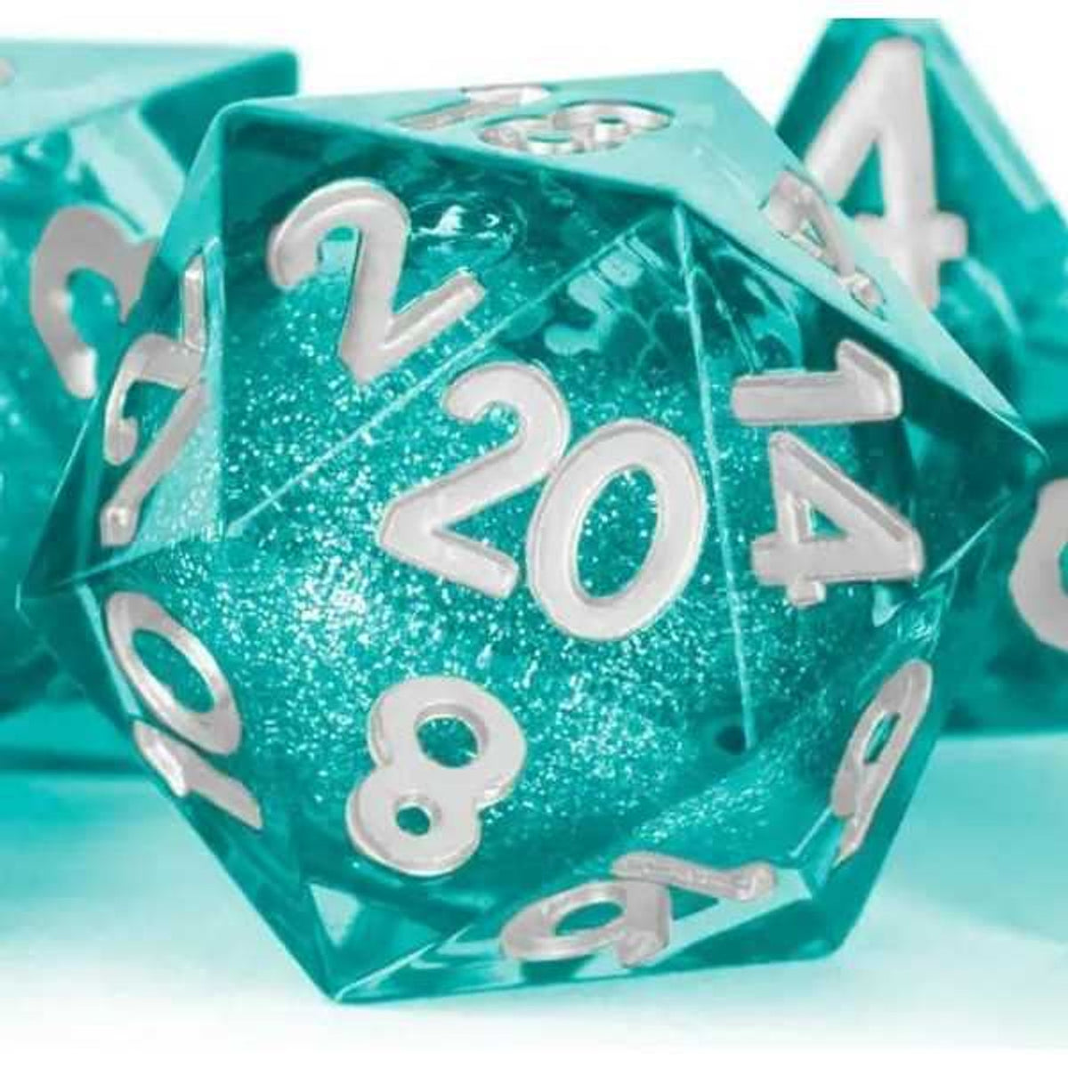 Metallic Dice Games - Individual d20 Elixir Liquid Core Dice: Mana Extract - Good Games