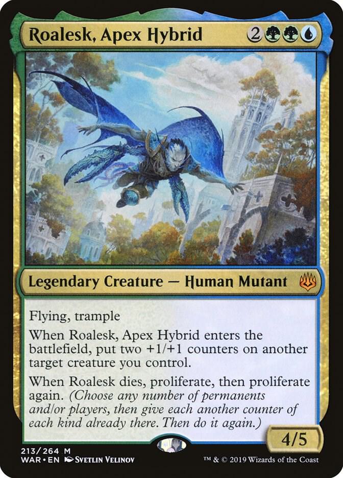 Roalesk, Apex Hybrid 213/264 (War of the Spark)  - Foil
