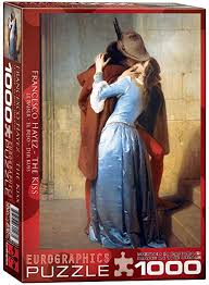 Eurographics - Hayez The Kiss 1000 Piece Jigsaw