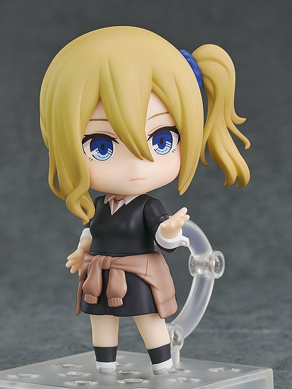 Nendoroid Ai Hayasaka with confident smile and smartphone accessory
