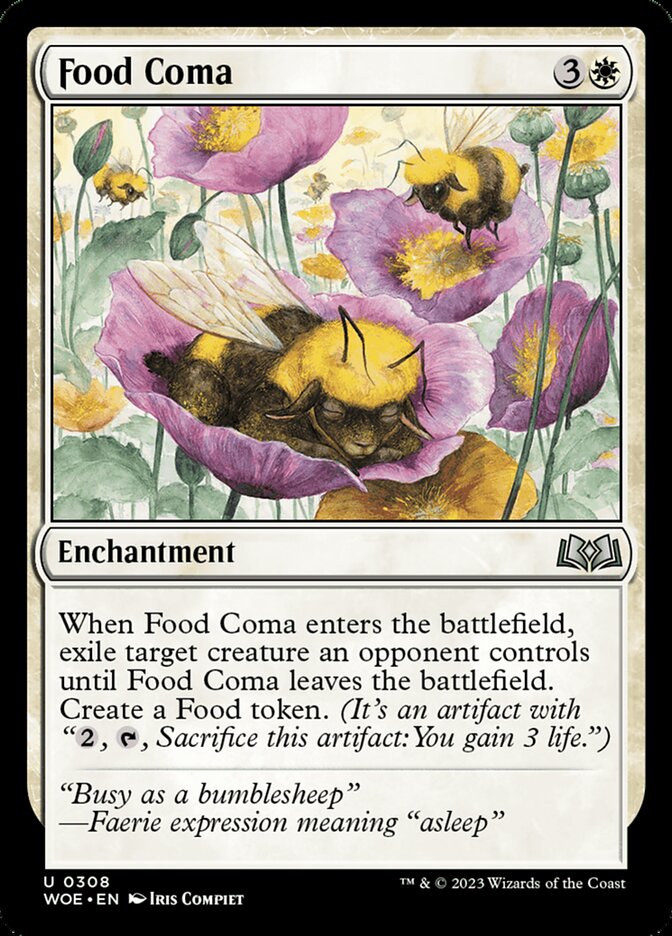 Food Coma 308 (Wilds of Eldraine)  - Foil