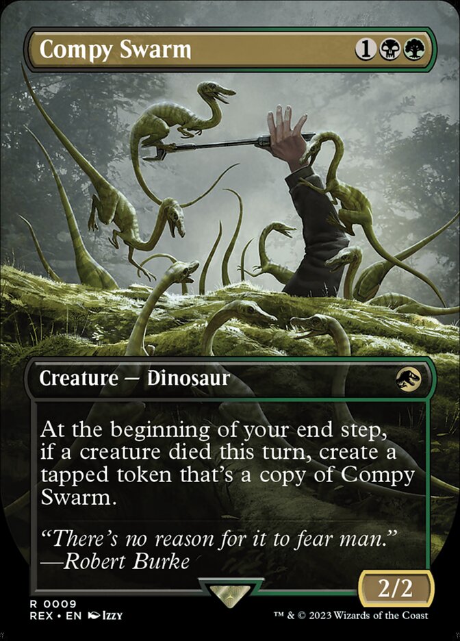Compy Swarm 9/26 (Universes Beyond: Jurassic World Collection)  - Borderless Foil