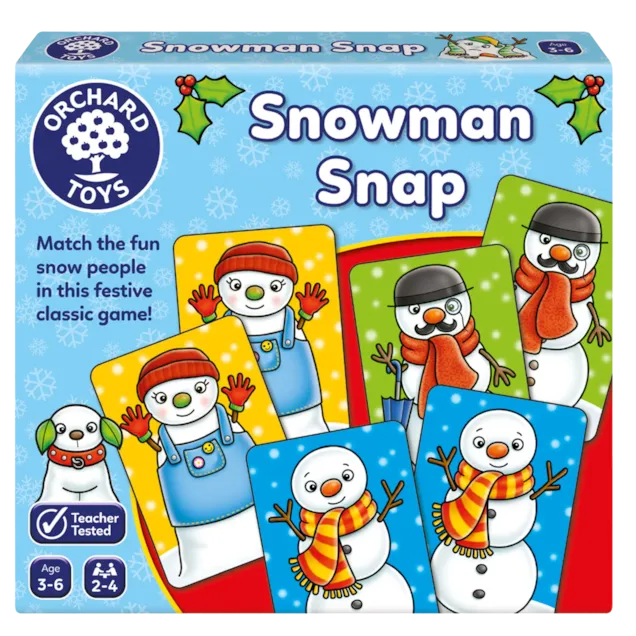 Orchard Toys - Snowman Snap Mini - Game - Good Games