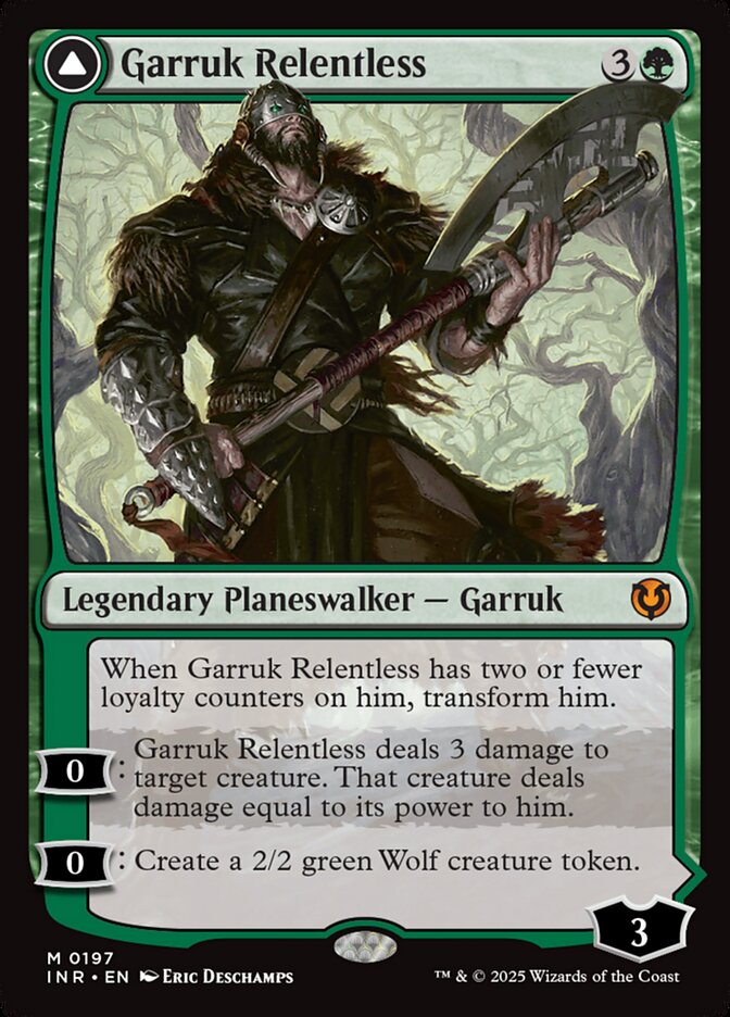 Garruk Relentless // Garruk, the Veil-Cursed 197/287 (Innistrad Remastered) 