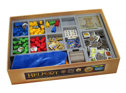 Retail packaging of Folded Space insert for Orleans game