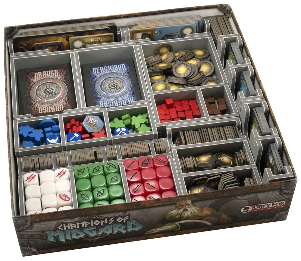 Folded Space organizer insert standing upright displaying compartments