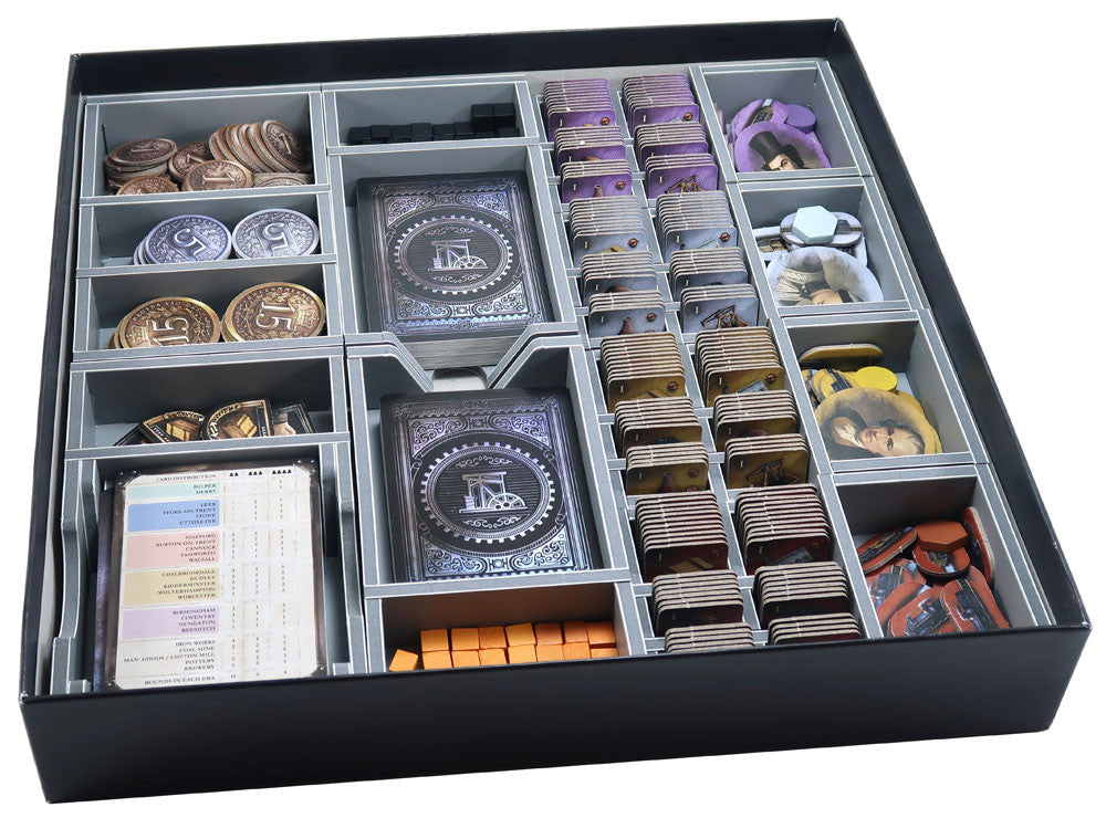 Game inserts for Brass Birmingham and Brass Lancashire