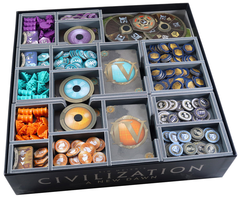 Folded Space organizer box for Civilization A New Dawn components