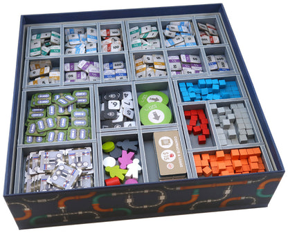 Pipeline board game retail box with detailed artwork and logo