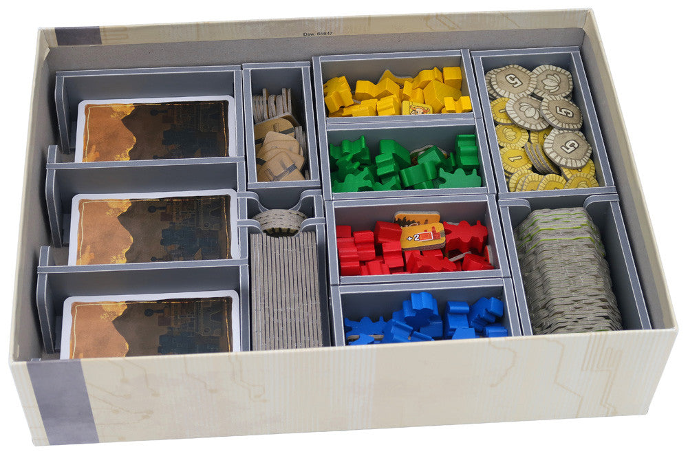 Retail packaging of Folded Space - Game Inserts for Boonlake