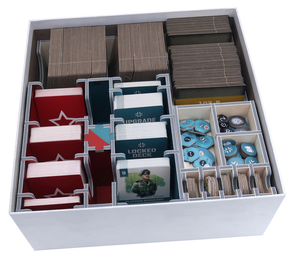 Product packaging for Folded Space insert with all components shown