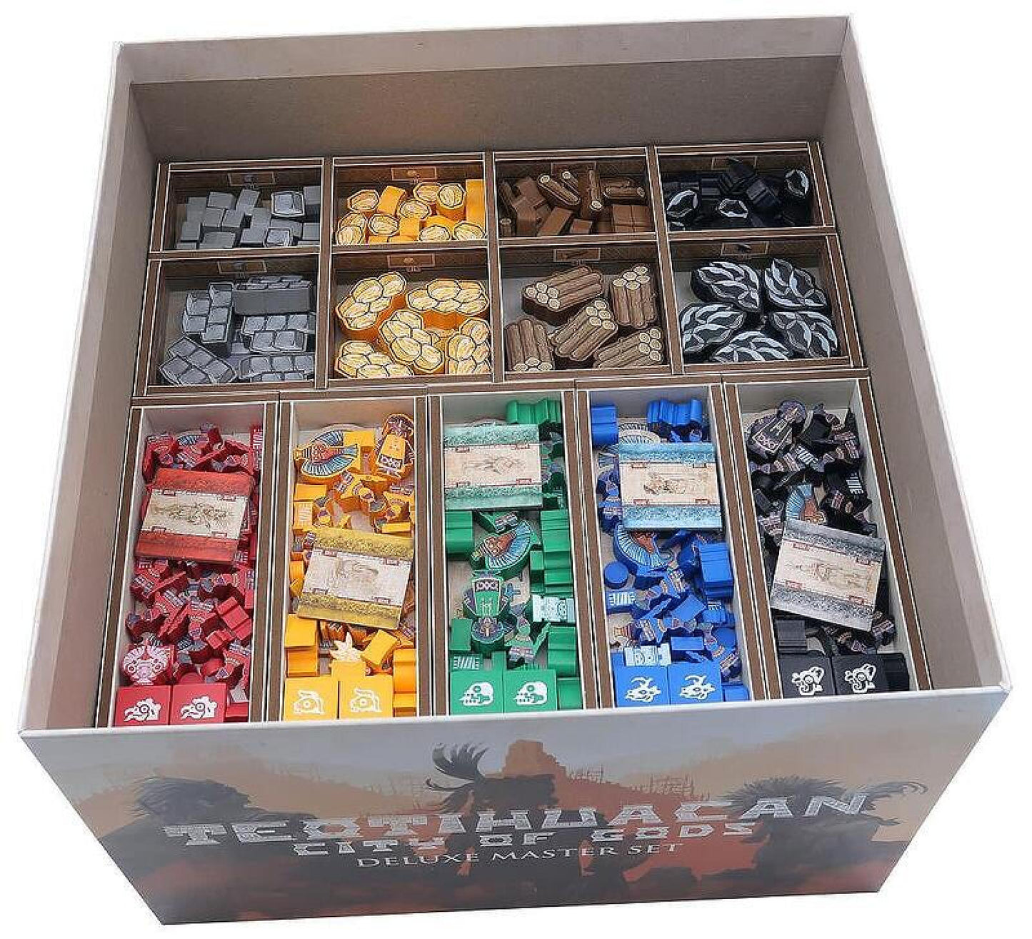 Folded Space - Colour Board Game Insert for Teotihuacan Deluxe Master Set