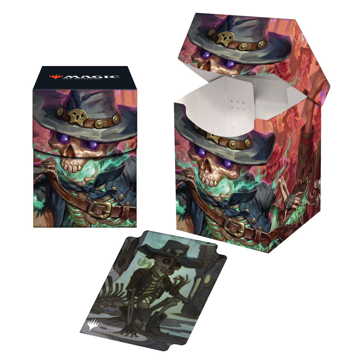 Ultra Pro - Outlaws of Thunder Junction 100+ Deck Box Key Art 1 for Magic: The Gathering (Preorder)