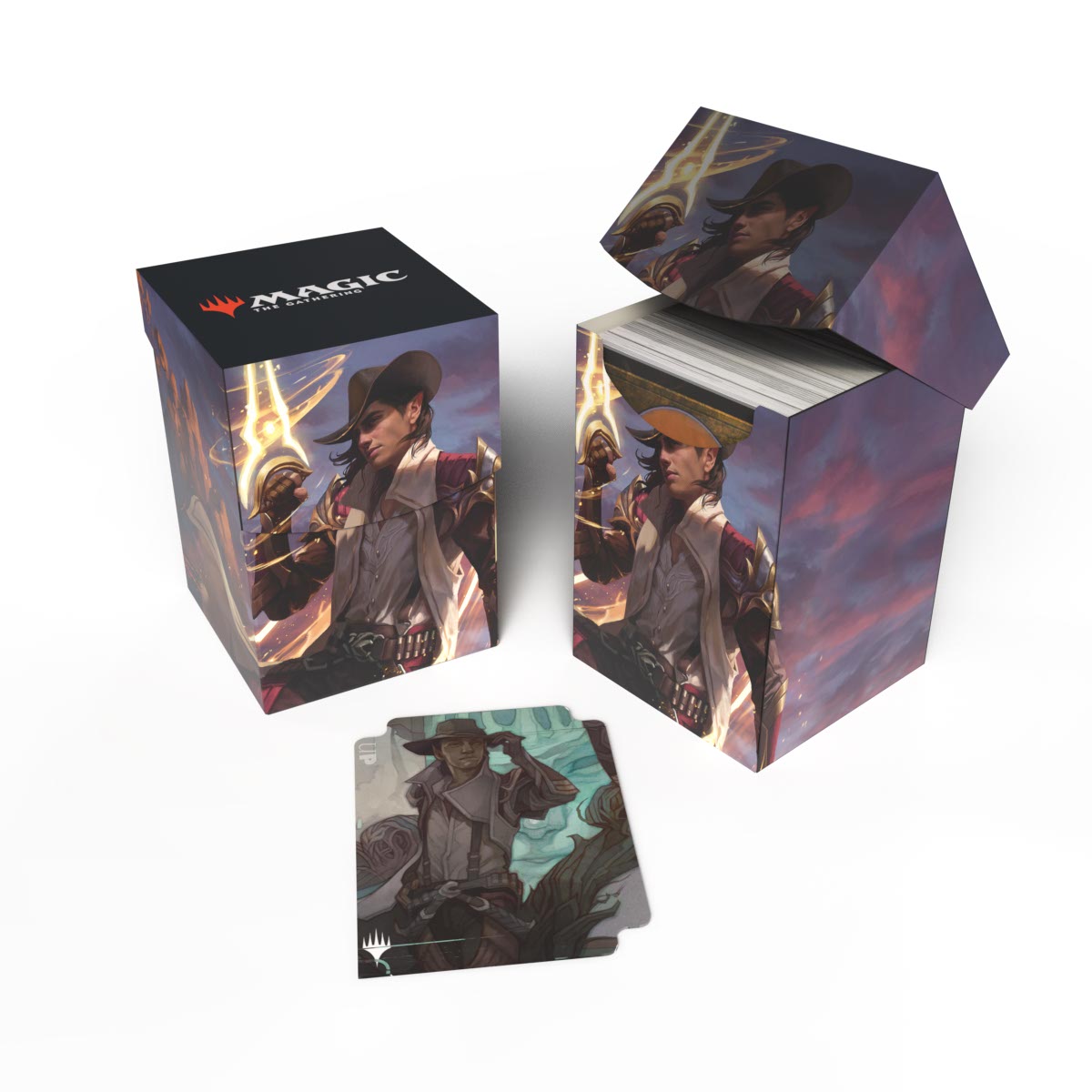 Ultra Pro - Outlaws of Thunder Junction 100+ Deck Box Key Art 3 for Magic: The Gathering
