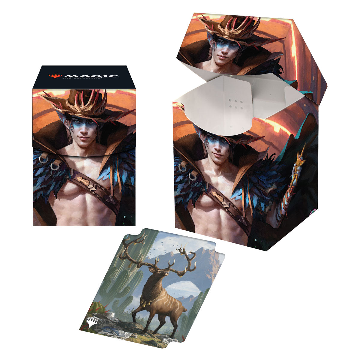 Ultra Pro - Outlaws of Thunder Junction 100+ Deck Box Key Art 4 for Magic: The Gathering
