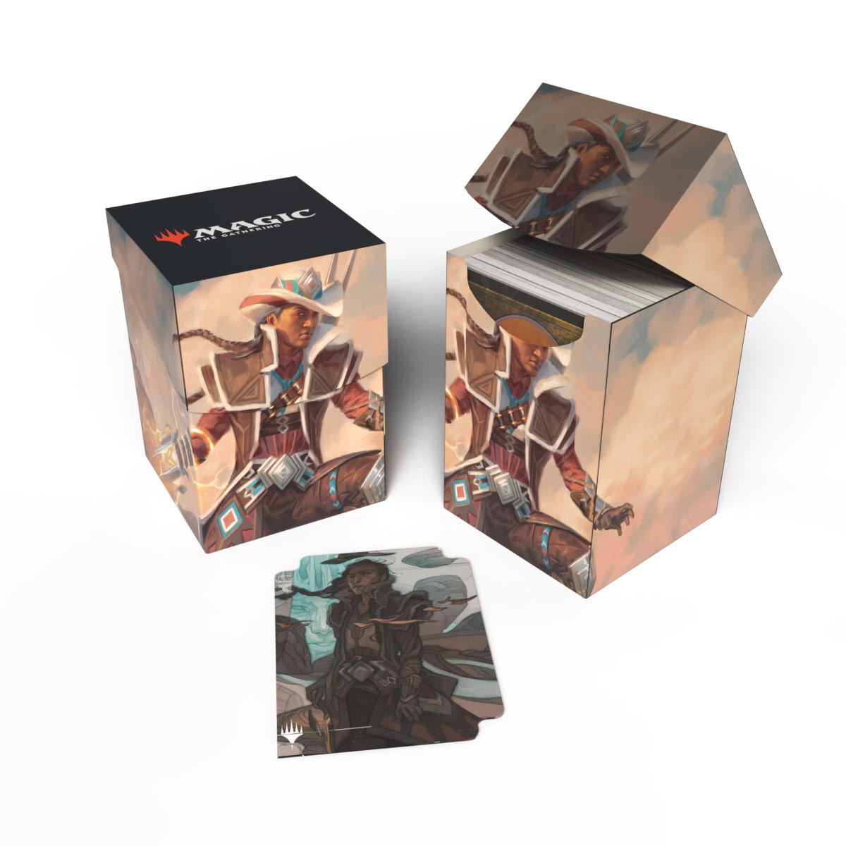 Ultra Pro - Outlaws of Thunder Junction 100+ Deck Box Key Art 5 for Magic: The Gathering