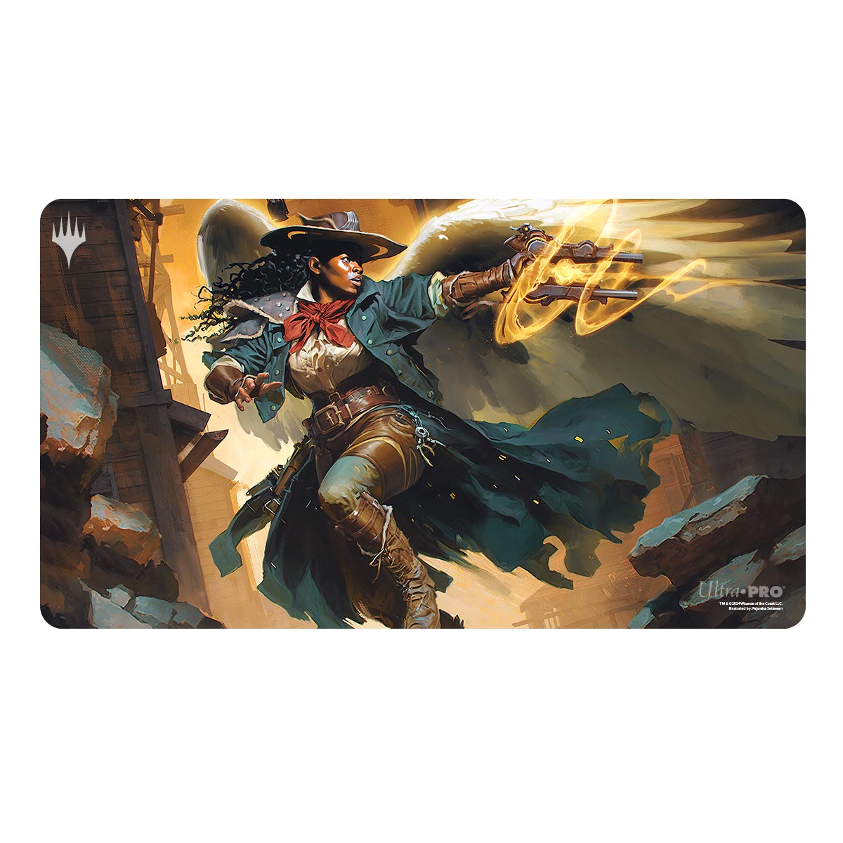Ultra Pro: Outlaws of Thunder Junction Playmat White for Magic: The Gathering (Preorder) - Good Games