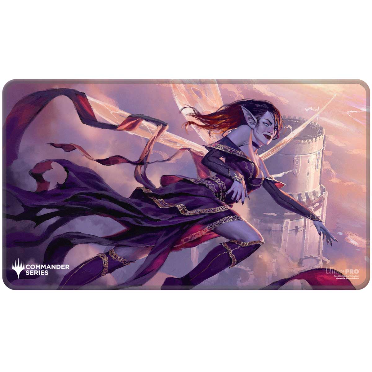 Ultra Pro: Commander Series Release 4 3 Color Shard - Q4 2024 Stitched Edge Playmat Alela Magic: The Gathering - Good Games