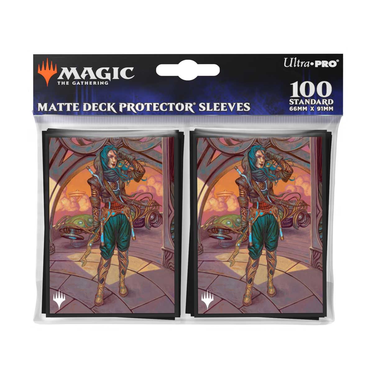 Ultra Pro: Magic: The Gathering Aetherdrift 100ct Deck Protector Sleeves Borderless Racer 1 - Good Games