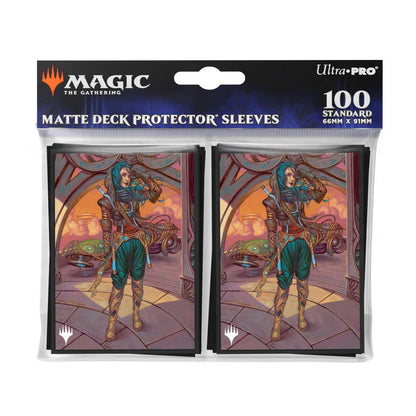 Ultra Pro: Magic: The Gathering Aetherdrift 100ct Deck Protector Sleeves Borderless Racer 1 - Good Games