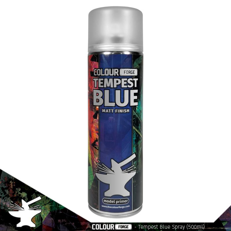 Colour Forge - Aerosol Spray Primer - Tempest Blue 500ml - 233223 - Good Games