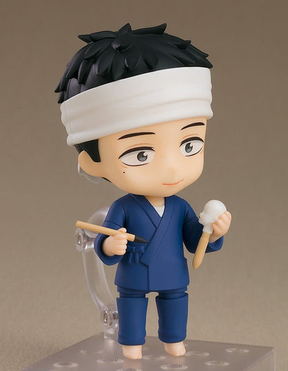 Nendoroid doll of Wakana Gojo in his blue student uniform with sculpting tools