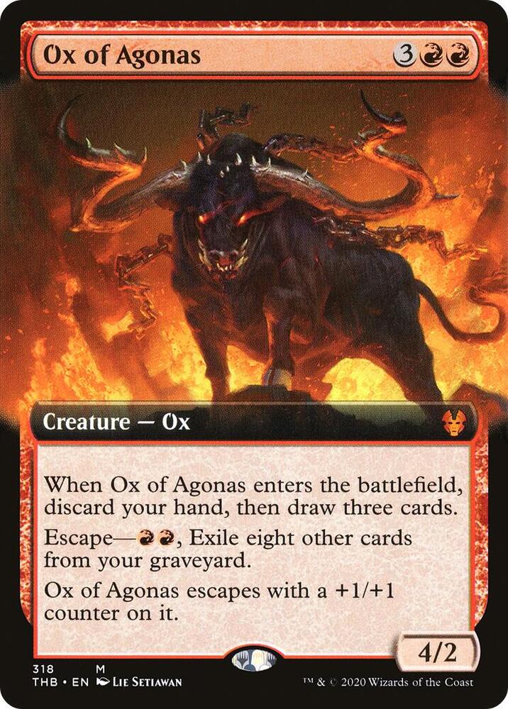 Ox of Agonas 318/254 (Theros Beyond Death)  - Extended Art Foil