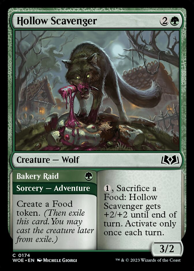 Hollow Scavenger // Bakery Raid 174/276 (Wilds of Eldraine) 