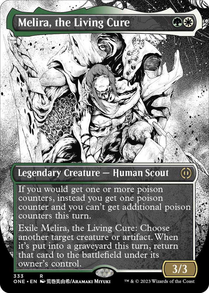 Melira, the Living Cure 333 (Phyrexia: All Will Be One)  - Borderless