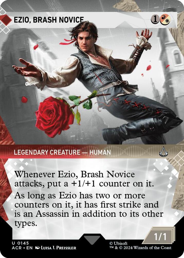 Ezio, Brash Novice 145/110 (Universes Beyond: Assassin's Creed)  - Showcase Foil