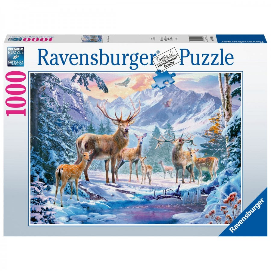 Ravensburger - Deer and Stags in Winter 1000 Piece Jigsaw - Good Games