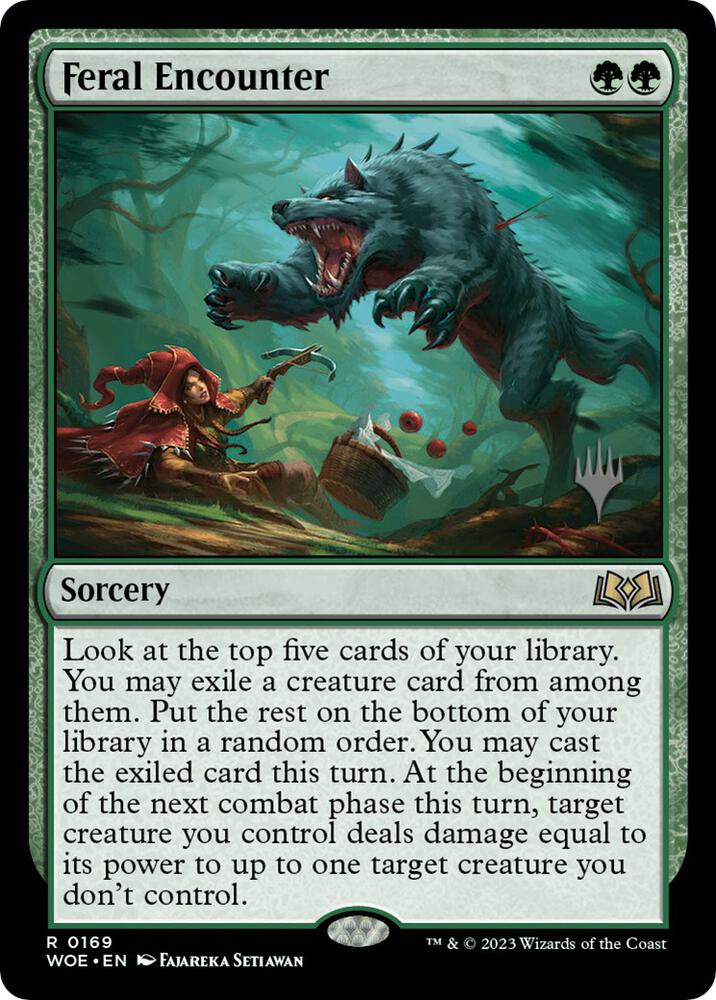 Feral Encounter 169p/200 (Promo Pack: Wilds of Eldraine)  - Foil