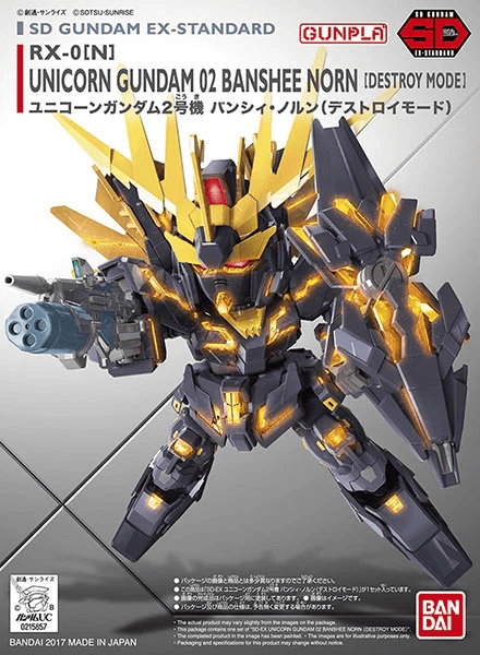 SD Gundam EX-Standard 015 Unicorn Gundam 02 Banshee Norn (Destroy Mode) - Good Games