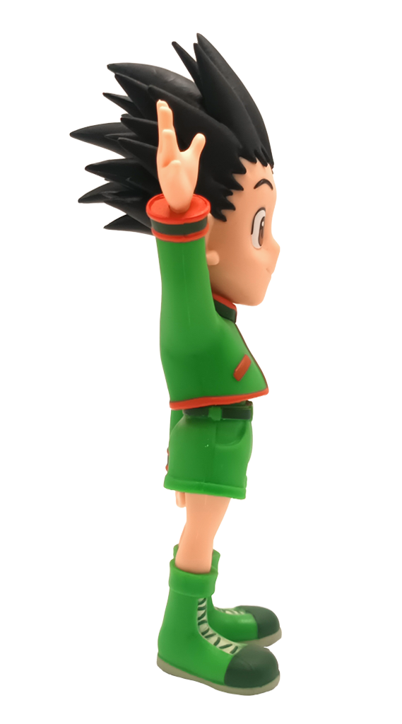 Close-up of Gon Freecss’s cheerful face