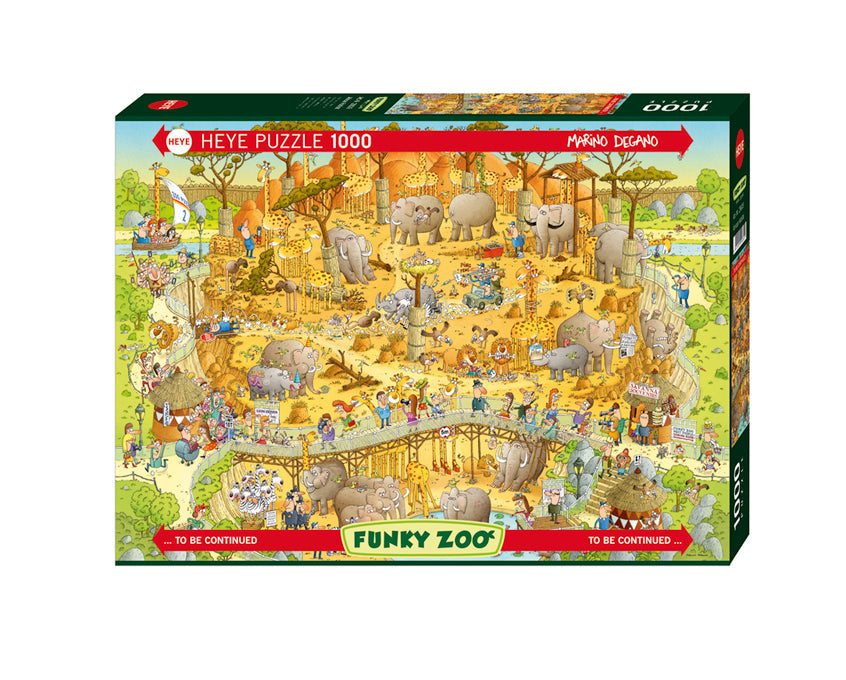 Heye - African Habitat Funky Zoo 1000 Piece Jigsaw
