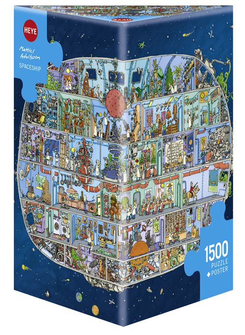 Heye - Spaceship Adolfsson 1500 Piece Jigsaw - Good Games