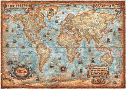 Heye - Map Art The World 2000 Piece Jigsaw - Good Games