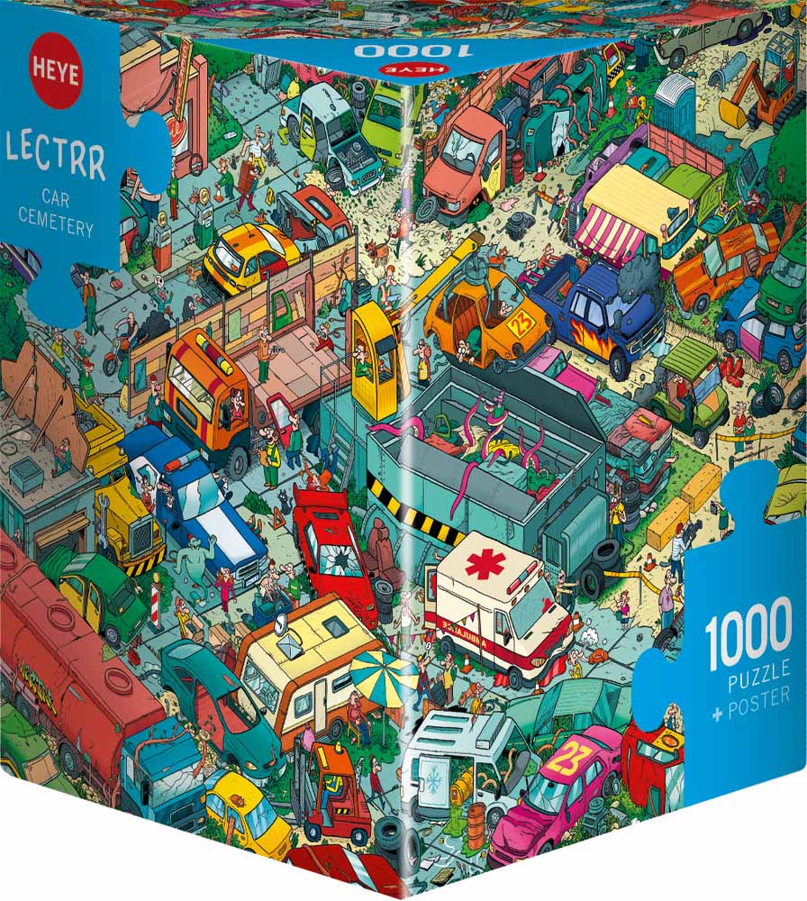 Heye - Lectr Car Cemetery 1000 Piece Jigsaw - Good Games