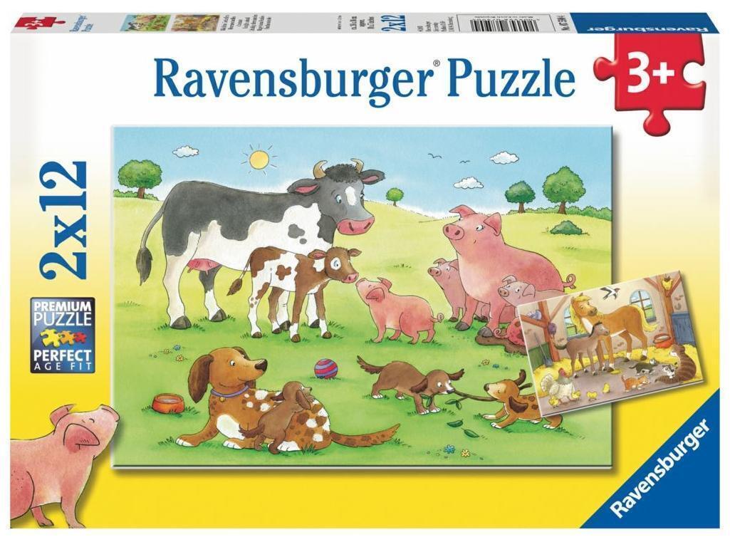 Ravensburger - Animals Children - 2x12 Piece Jigsaw