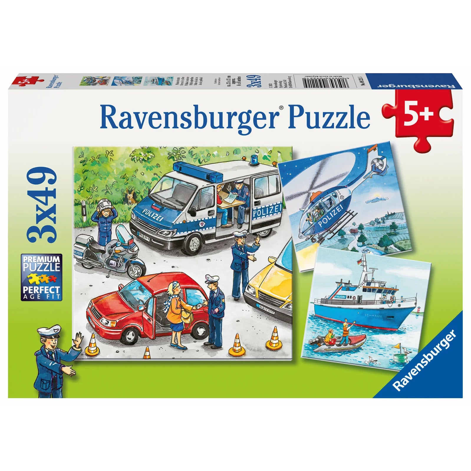 Ravensburger - Police In Action 3x49 Piece Jigsaw - Good Games