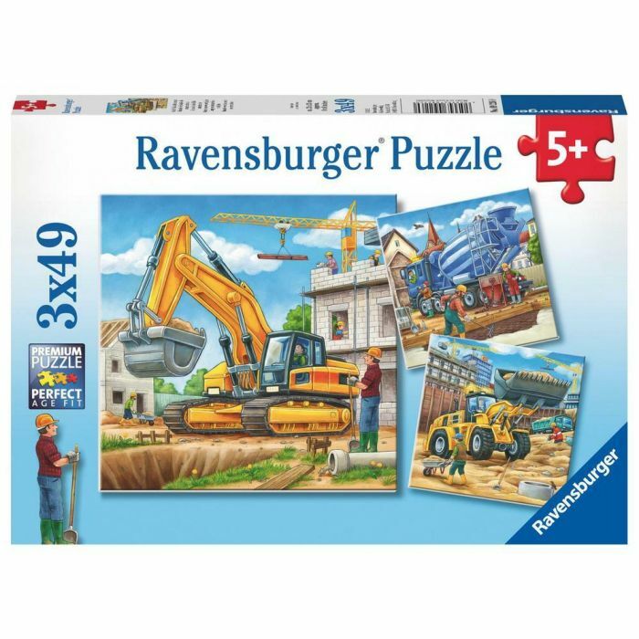 Ravensburger - Construction Vehicle - 3x49 Piece Jigsaw