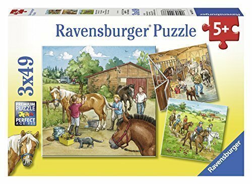 Ravensburger - Day With Horses - 3x49 Piece Jigsaw - Good Games