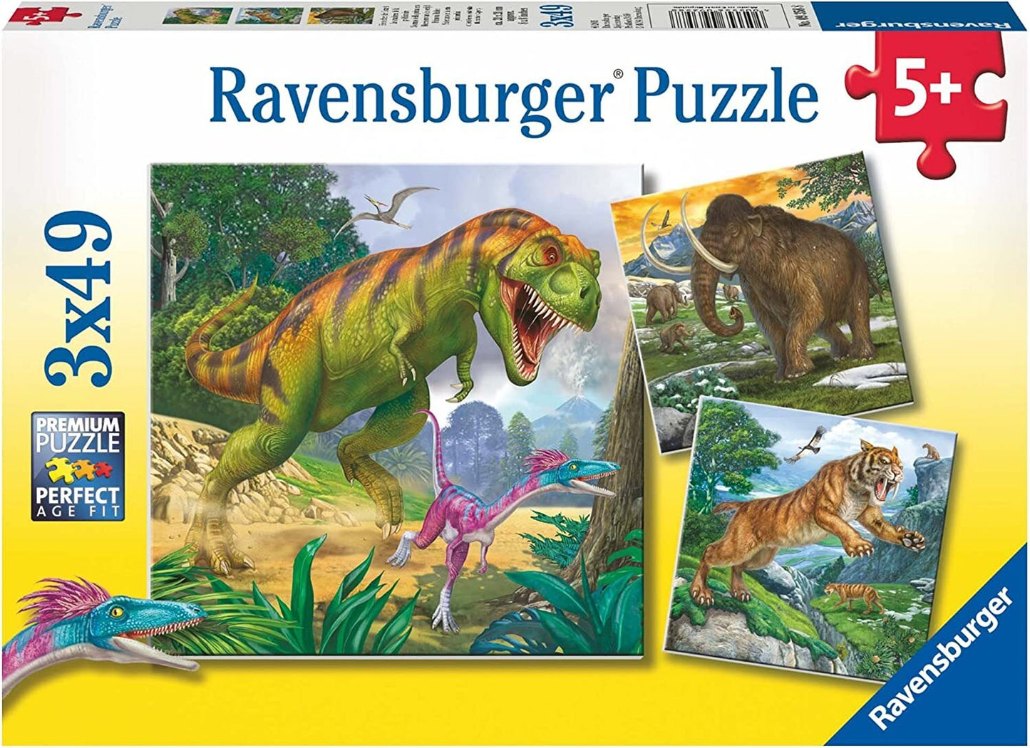 Ravensburger - Primeval Ruler 3x49 Piece Jigsaw - Good Games