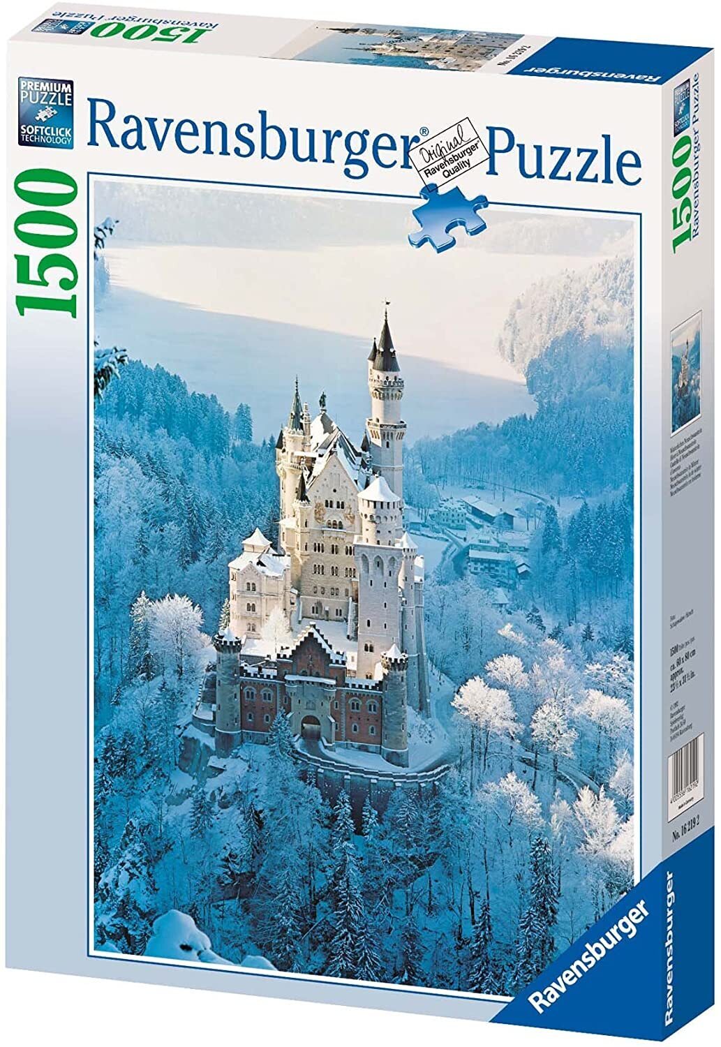 Ravensburger - Neuschwanstein Castle in Winter - 1500 Piece Jigsaw - Good Games
