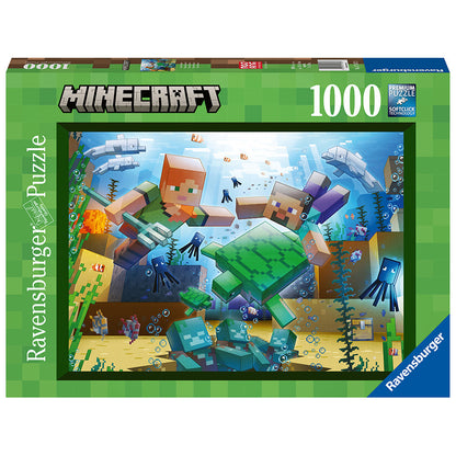 Ravensburger - Minecraft Mosaic 1000 Piece Jigsaw - Good Games