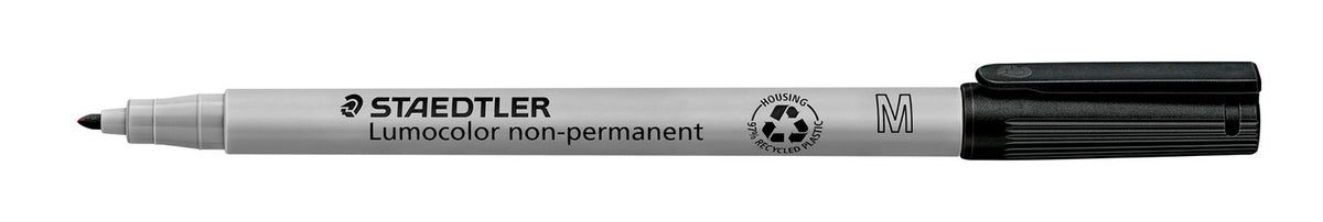 Chessex - Water Soluble Medium-Tip Single Marker - Black - Good Games