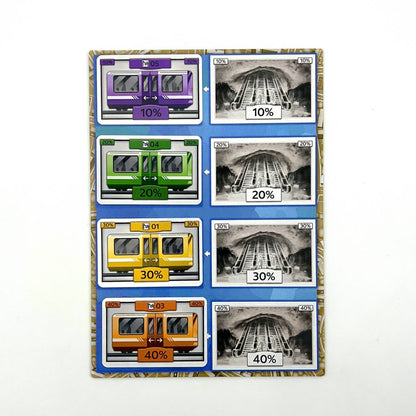 Player area showcasing station cards and resource tokens