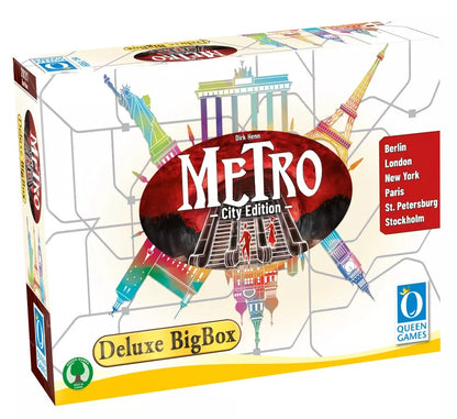 Deluxe big box of Metro: City Edition with colorful city skyline artwork