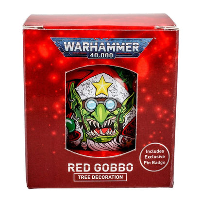 Warhammer Red Gobbo Bauble with Pin - Good Games