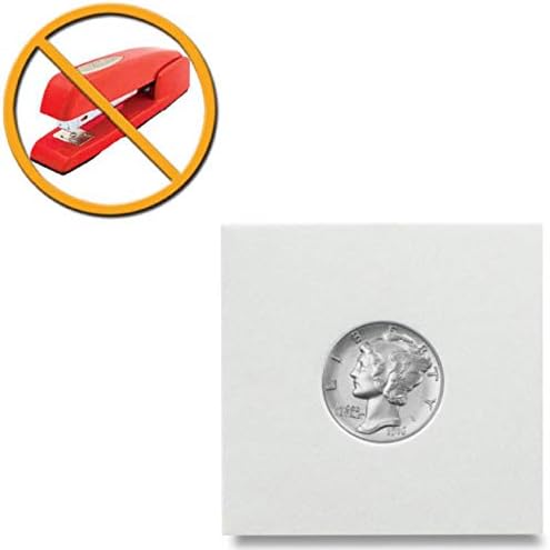 Close-up of BCW Peel n Seal Adhesive Dime Paper Flips